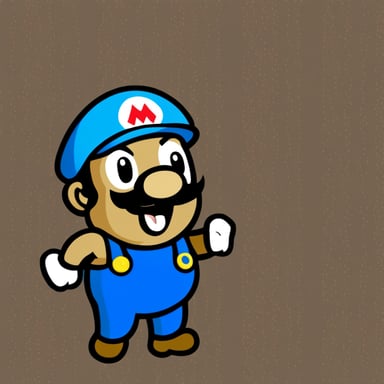 Go Blue Gopher as Super Mario
