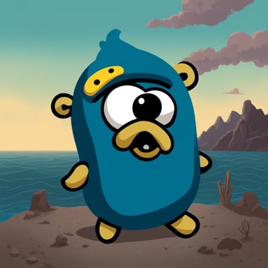 Go Blue Gopher as an octopus.