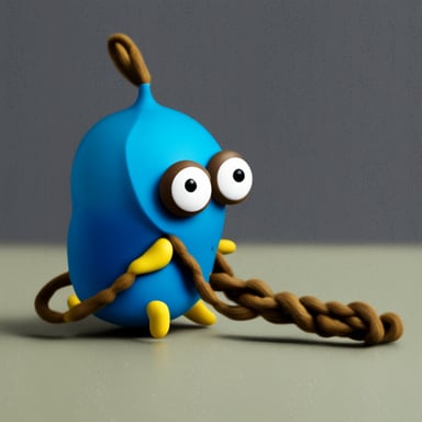 Go blue gopher as squid.