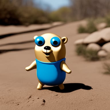 Go Blue Gopher in the uncanny valley.