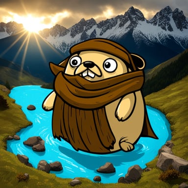Go Blue Gopher as a Hobbit in New Zealand.