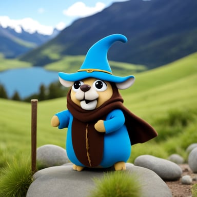 Go Blue Gopher as a Hobbit in New Zealand.