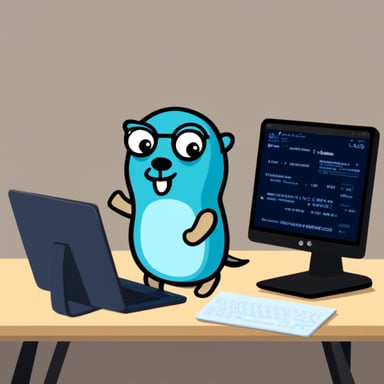 Go Blue Gopher has encountered a nil pointer exception, and the pc is overheating.