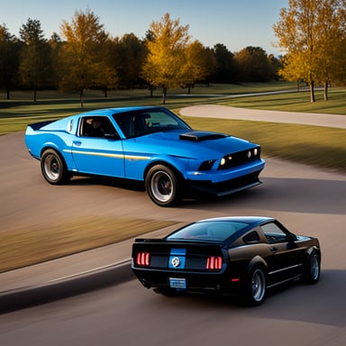 Go Blue Gopher as the Knight Rider with a Mustang GT.