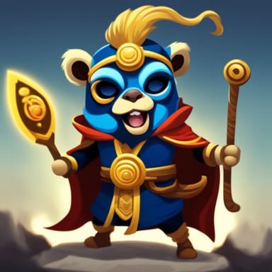 Go Blue Gopher as Wukong, the Chinese Monkey King.