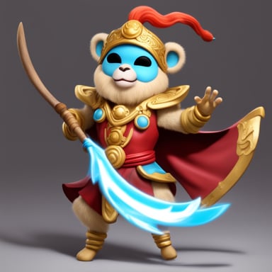 Go Blue Gopher as Wukong, the Chinese Monkey King.