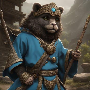 Go Blue Gopher acts as Wukong from the game Black Myth.