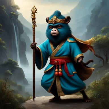 Go Blue Gopher acts as the Monkey King from the game Black Myth and has a very realistic outlook.