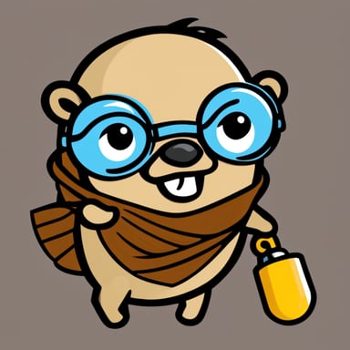 Go Blue Gopher attending GopherCon in Berlin in 2024.