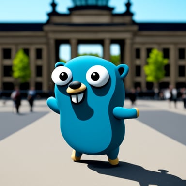Go Blue Gopher in Berlin