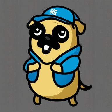 Go Blue Gopher as a pug.