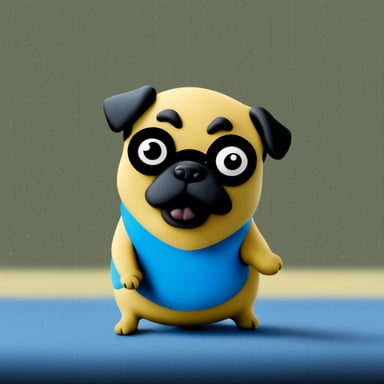 Go Blue Gopher as a pug.