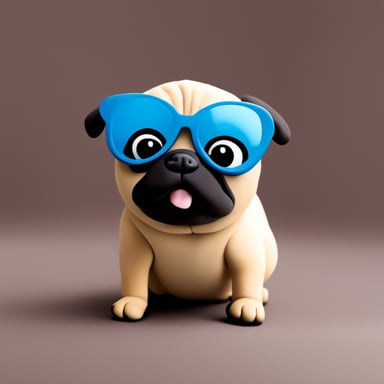 Go Blue Gopher as a pug.