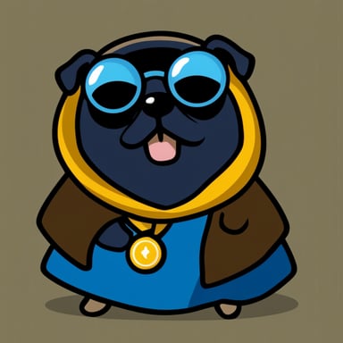 Go Blue Gopher as a pug.