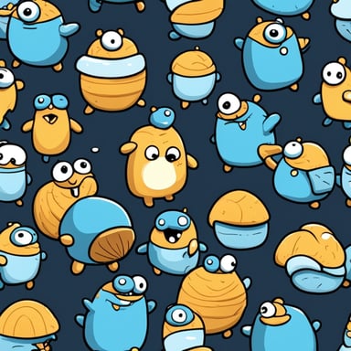 Go Blue Gopher as a shell-shaded character.