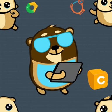 Go Blue Gopher writing C# code