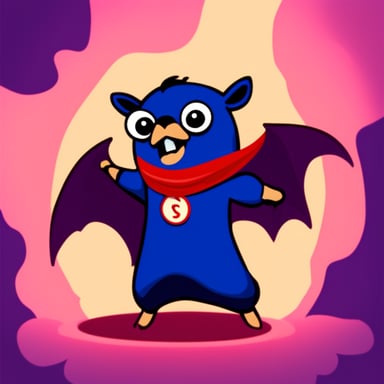 Go Blue Gopher as Bat
