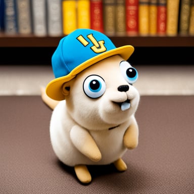 Go Blue Gopher with Livi written on his hat.
