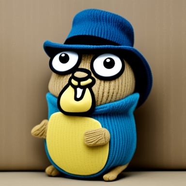 Go Blue Gopher with Livi written on its hat.