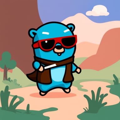 Go Blue Gopher as Ninja Gopher