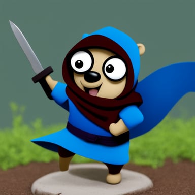 Go Blue Gopher as Ninja Gopher