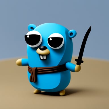 Go Blue Gopher as Ninja Gopher