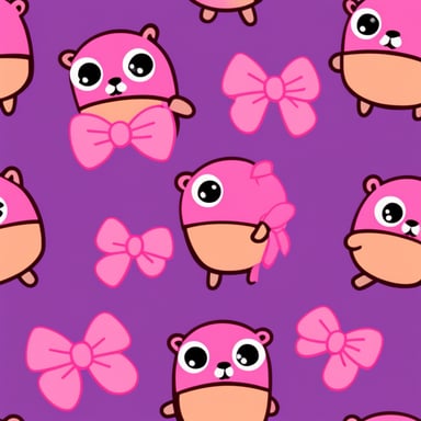 Go Blue Gopher, the cutest gopher of all time with pink bows.