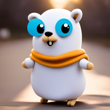 Go Blue Gopher dressed up in a really cute ghost costume for Halloween.