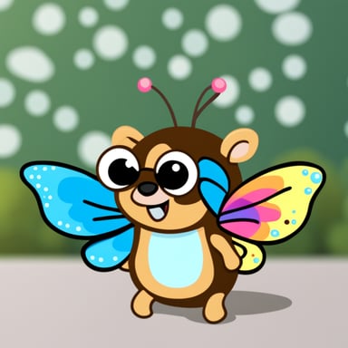Go Blue Gopher dressed up in a really cute butterfly costume for Halloween.