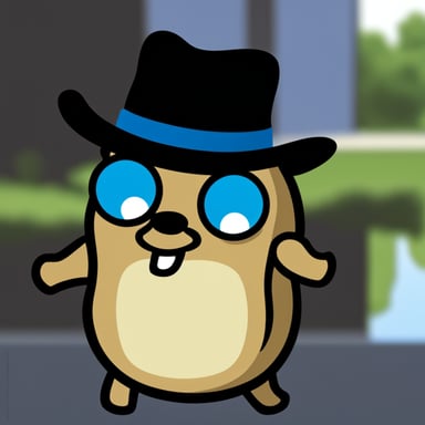Go Blue Gopher as a black hat.