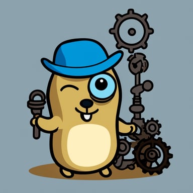 Go Blue Gopher with cog t-shirt