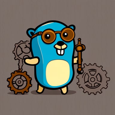 Go Blue Gopher with cog t-shirt