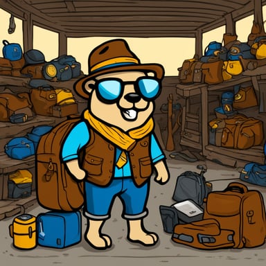 Go Blue Gopher in Amsterdam is packing their bags and getting ready to travel.
