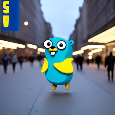 Go Blue Gopher in Kyiv