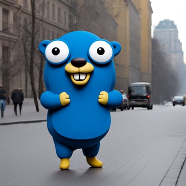 Go Blue Gopher in Kyiv