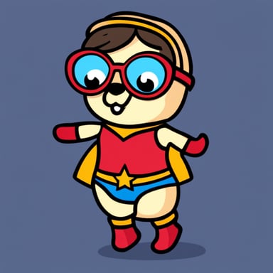 Go blue gopher as Wonder Woman