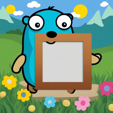 Create picture frames with Go Blue Gopher inside.