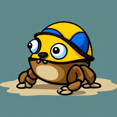Go Blue Gopher as Rust Ferris Crab