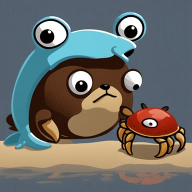 Go Blue Gopher and Ferris the Rust Crab