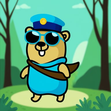 Go Blue Gopher as Hermes