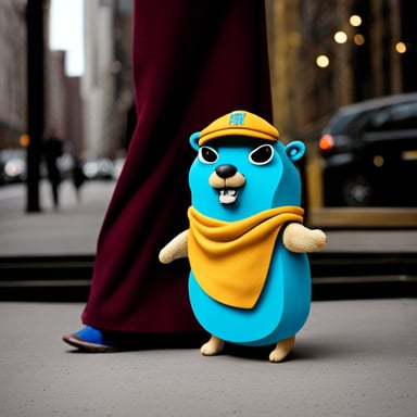 Go Blue Gopher wears Hermes shoes.
