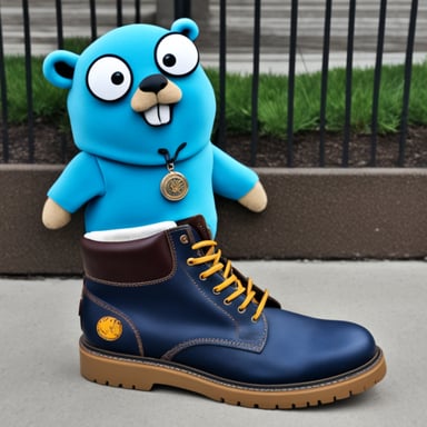 Go Blue Gopher wears Hermes shoes.