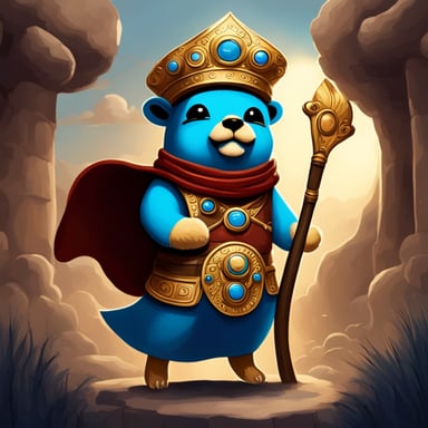 Go Blue Gopher as the Messenger of the Gods, ancient style.