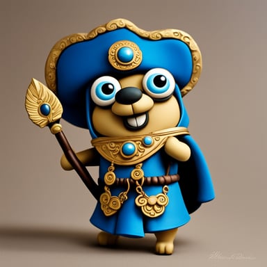 Go Blue Gopher as the Messenger of the Gods, ancient style.