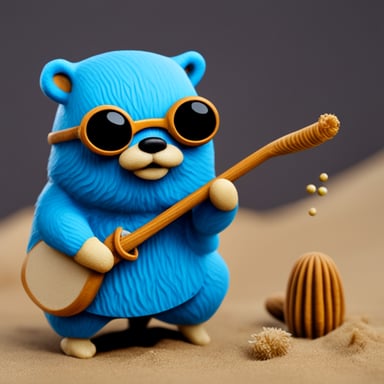 A desert alchemist go blue gopher