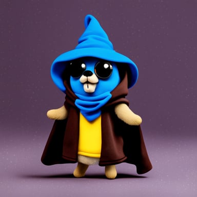 Go blue gopher in the cloak