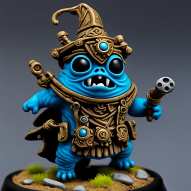 Go blue gopher looks like Squig Hopper from Warhammer Fantasy Battle.