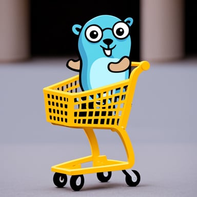 Go Blue Gopher's shopping cart