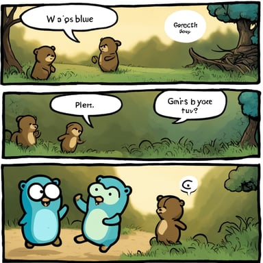 Your prompt doesn't provide a context for inserting go blue gopher. Please provide a specific text or scenario where you'd like go blue gopher to be added.