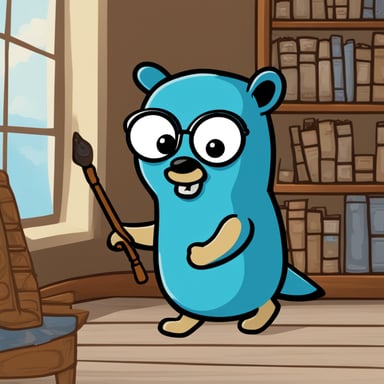 Your prompt doesn't provide a context for inserting go blue gopher. Please provide a specific text or scenario where you'd like go blue gopher to be added.